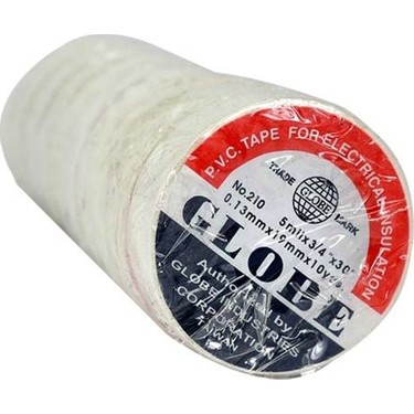 GLOBE ELEKTRİK BANT BEYAZ 10 LU
